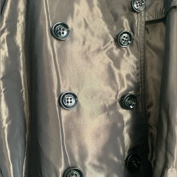 BURBERRY BRIT Metallic Olive Down Coat size medium